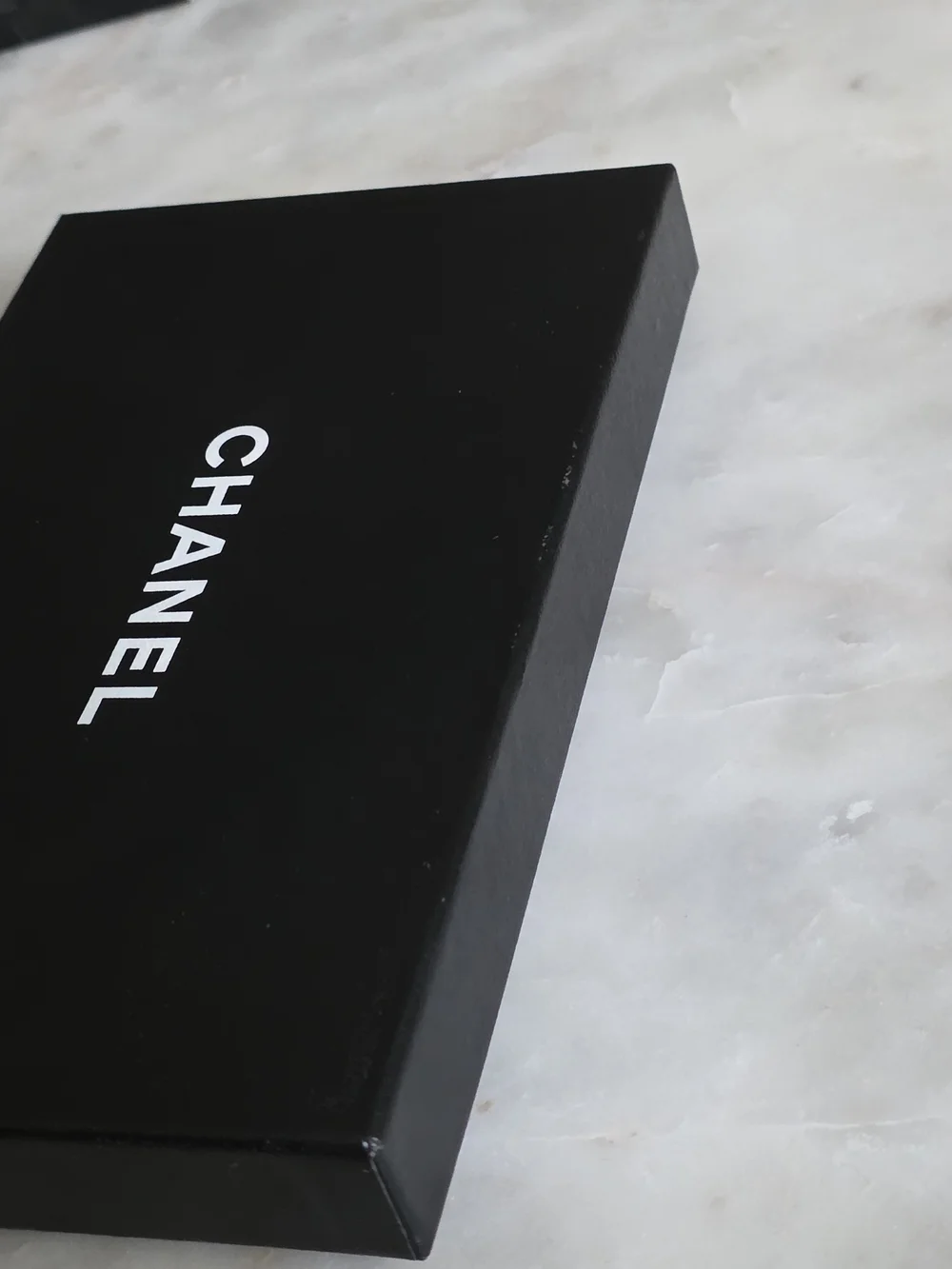 Authentic Chanel Long Wallet Gift Box W/ Dust Cover & Card- 8.1